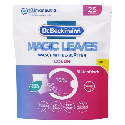 Dr.Beckmann Magic Leaves Color papírky pracího prášku na barevné prádlo 25ks