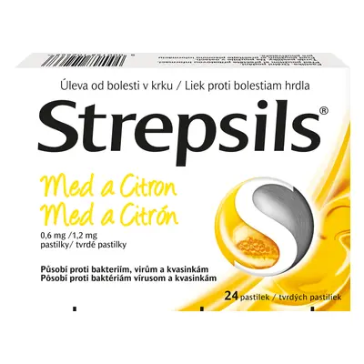 Strepsils Med a Citron 0.6mg/1.2mg pas.24