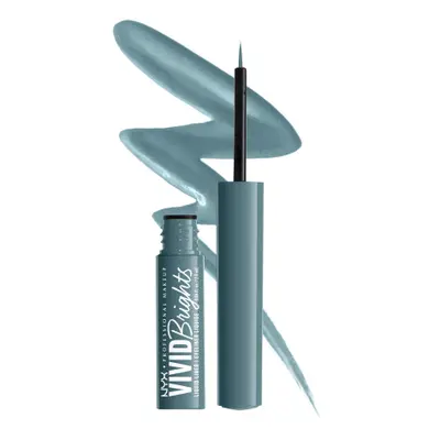 NYX Professional Makeup Vivid Brights Colored Liquid Eyeliner - Cyan Simp (VBLL01)