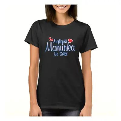 Tričko - Nejlepší maminka - XXXL světle modrá