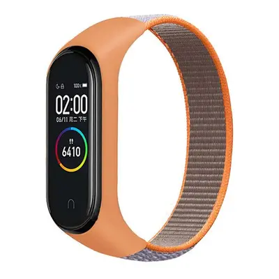 Náhradní náramek Mi band 3/4/5/6/7 SportNylon Barva: Oranžovo-Šedá, Pro Přístroj: Xiaomi Mi band