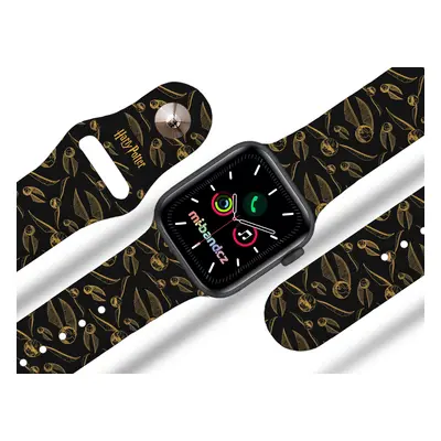 Apple watch řemínek Harry Potter - Zlatonky Rozměr: 38/40/41mm, barva pásku: černá