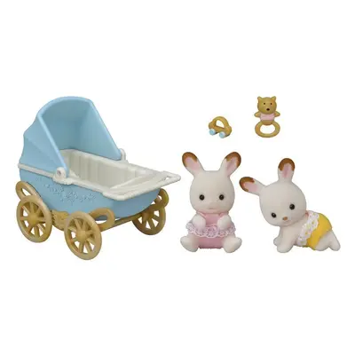 Sylvanian Families 5432 Dvojčátka čokoládových králíků v kočárku