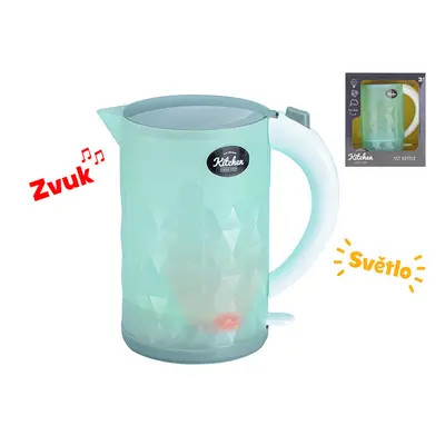 Rychlovarná konvice 15,5cm na baterie se světlem a zvukem v krabičce