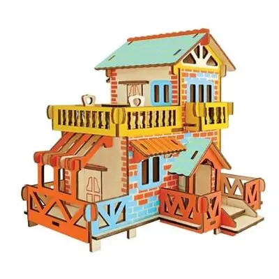 Woodcraft Dřevěné 3D puzzle Venkovská chata