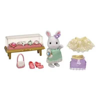 Sylvanian Families Město - bílý králík se šperky a drahokamy