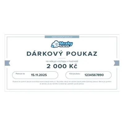 Dárkový poukaz 2000 Kč