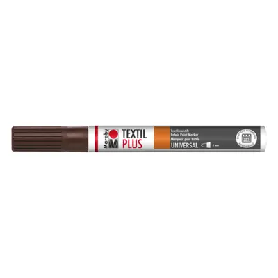 Fix na tmavý textil Marabu Textil Painter Plus 3 mm - hnědý 046 DOPRODEJ