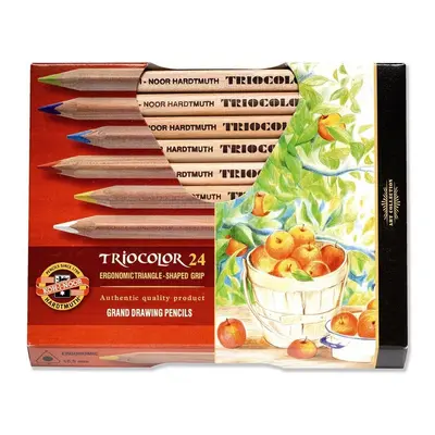 Pastelky Koh-I-Noor 3154024N TRIOCOLOR silné přírodní 24 barev